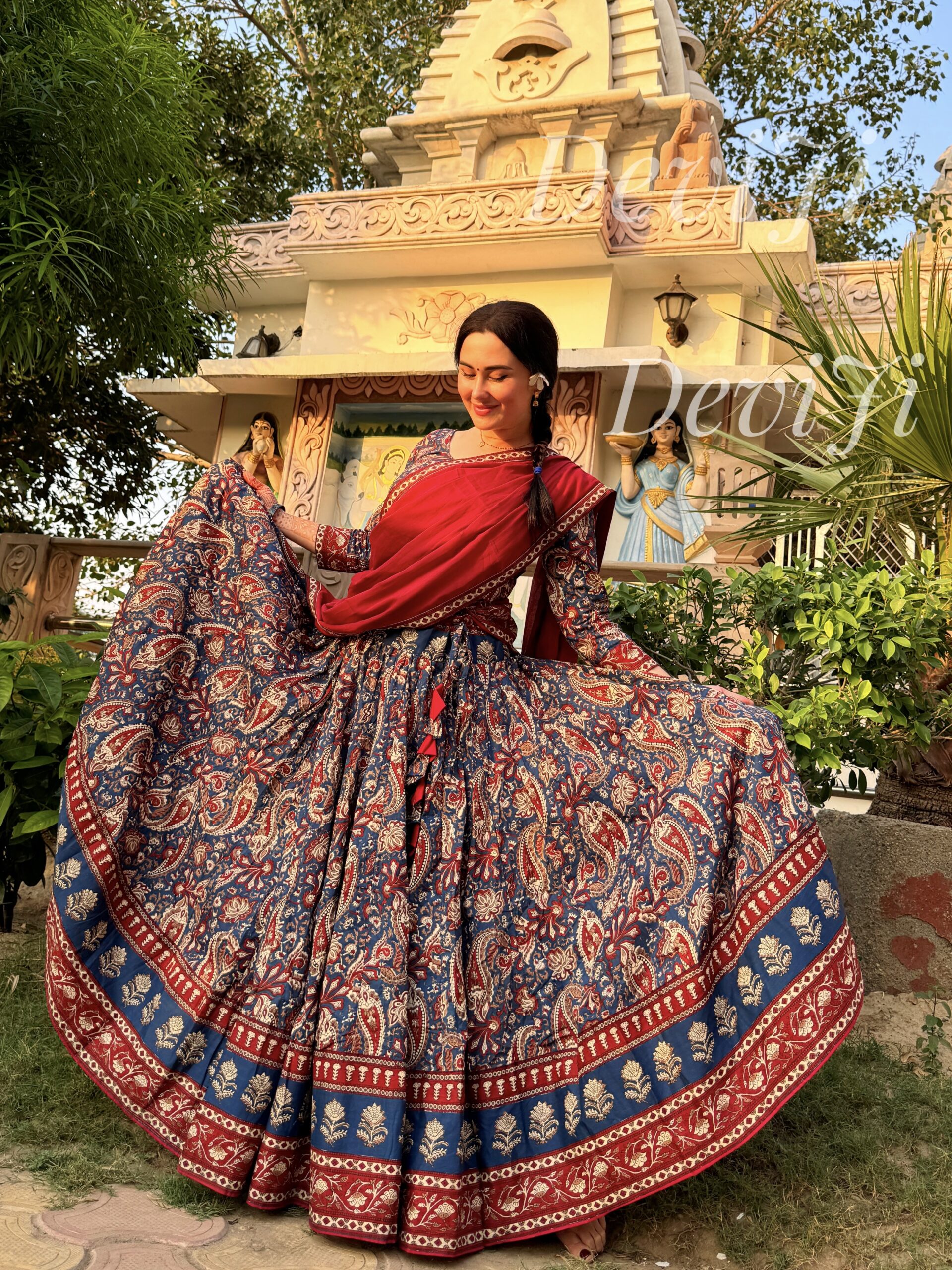 Neel Rani Gopi Dress — Royal Blue Grace - Image 2